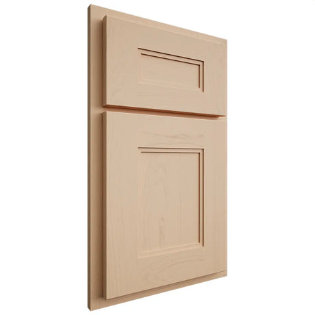 Shiloh Cabinetry Partial Overlay Tahoe Maple Plain Cut Natural Door