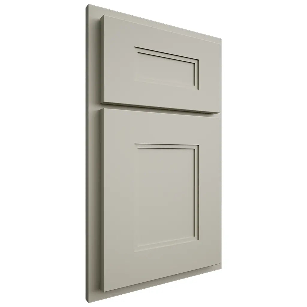 Shiloh Cabinetry Partial Overlay Tahoe Paintable Clary Sage Door