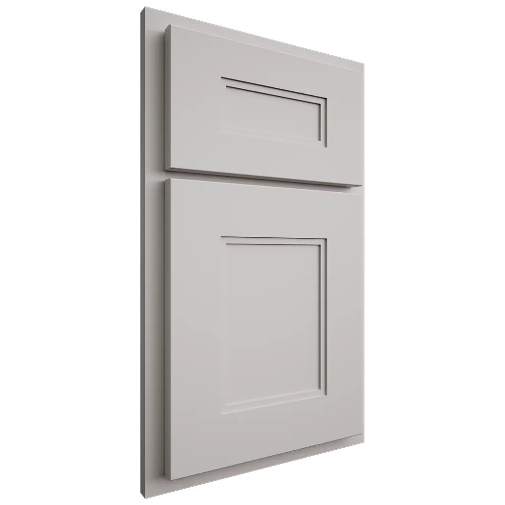 Shiloh Cabinetry Partial Overlay Tahoe Paintable Mindful Gray Door