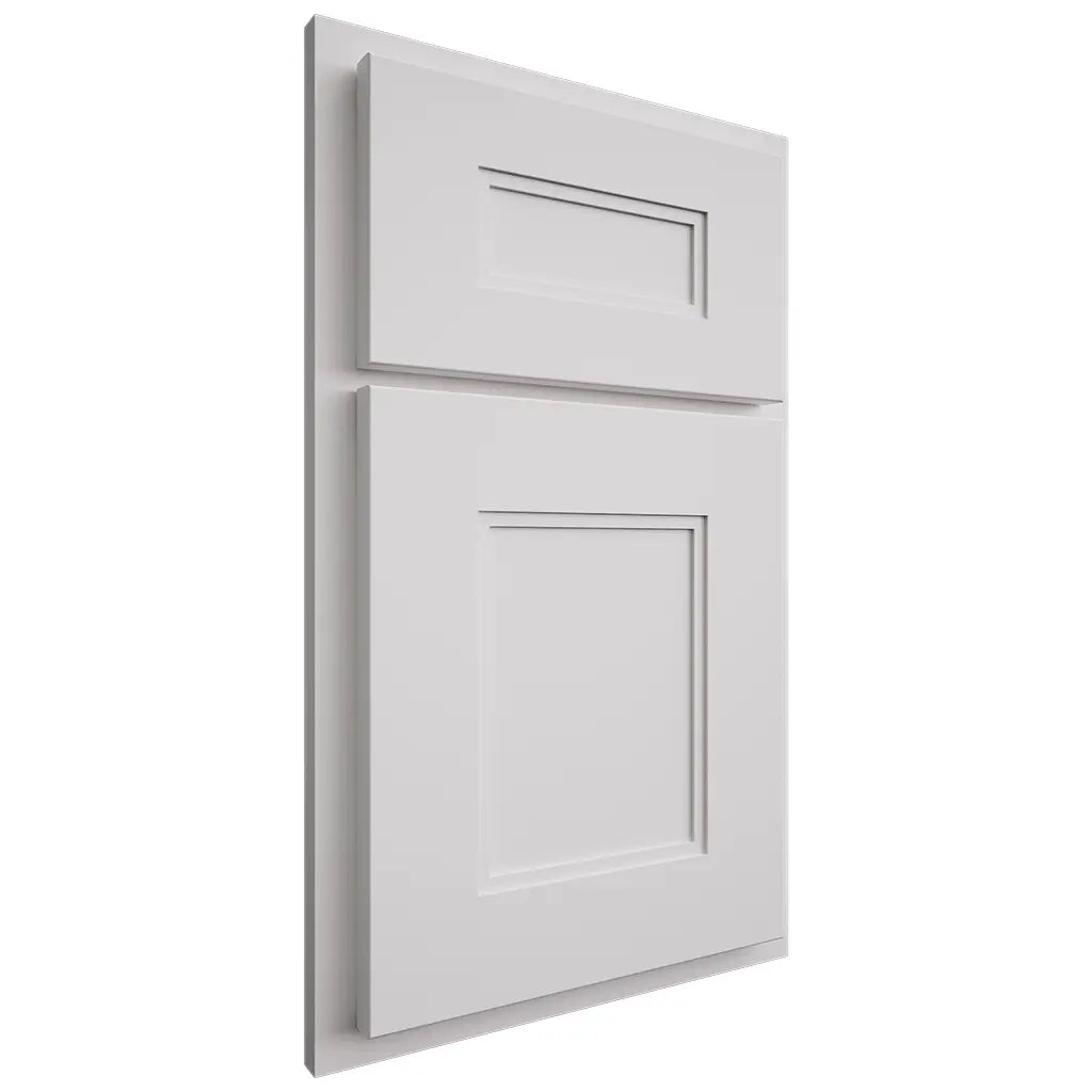 Shiloh Cabinetry Partial Overlay Tahoe Paintable Polar Door