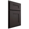 Shiloh Cabinetry Partial Overlay Tahoe Poplar Plain Cut Carbon Door
