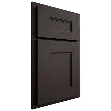 Shiloh Cabinetry Partial Overlay Tahoe Poplar Plain Cut Carbon Door