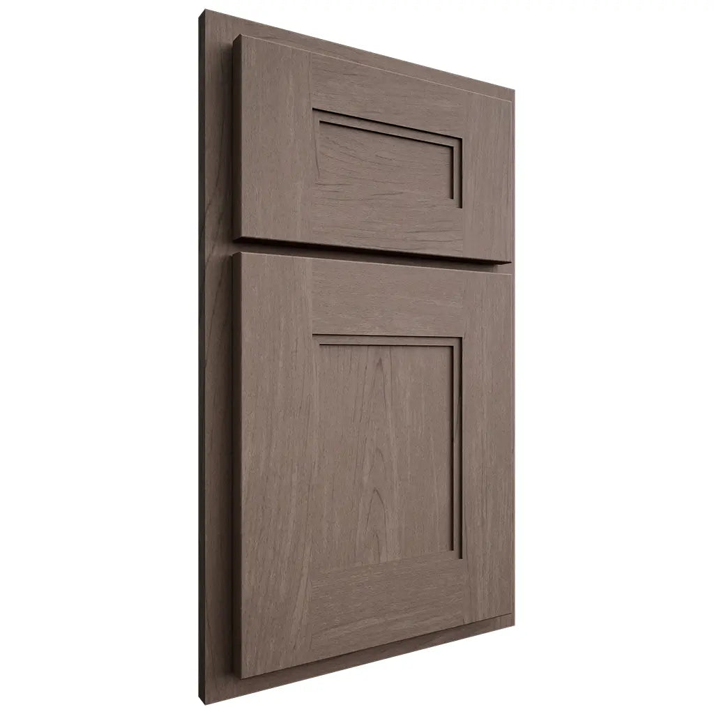Shiloh Cabinetry Partial Overlay Tahoe Poplar Plain Cut River Rock Door