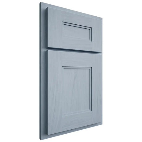 Shiloh Cabinetry Partial Overlay Tahoe Poplar Plain Cut Sky Door