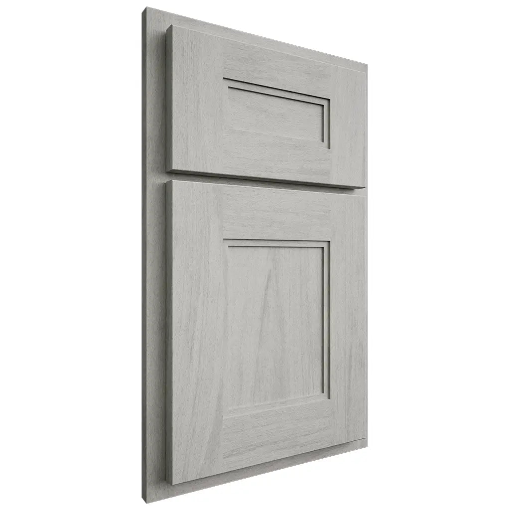 Shiloh Cabinetry Partial Overlay Tahoe Poplar Plain Cut Stratus Door