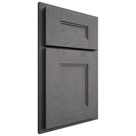 Shiloh Cabinetry Partial Overlay Tahoe Red Oak Plain Cut Cadet Door