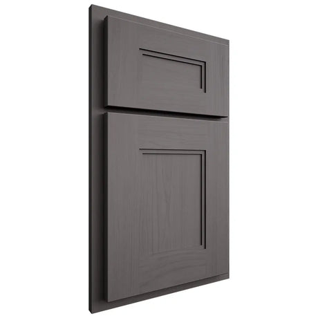 Shiloh Cabinetry Partial Overlay Tahoe Walnut Plain Cut Cadet Door