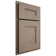 Shiloh Cabinetry Partial Overlay Tahoe White Oak Plain Cut Almond Door