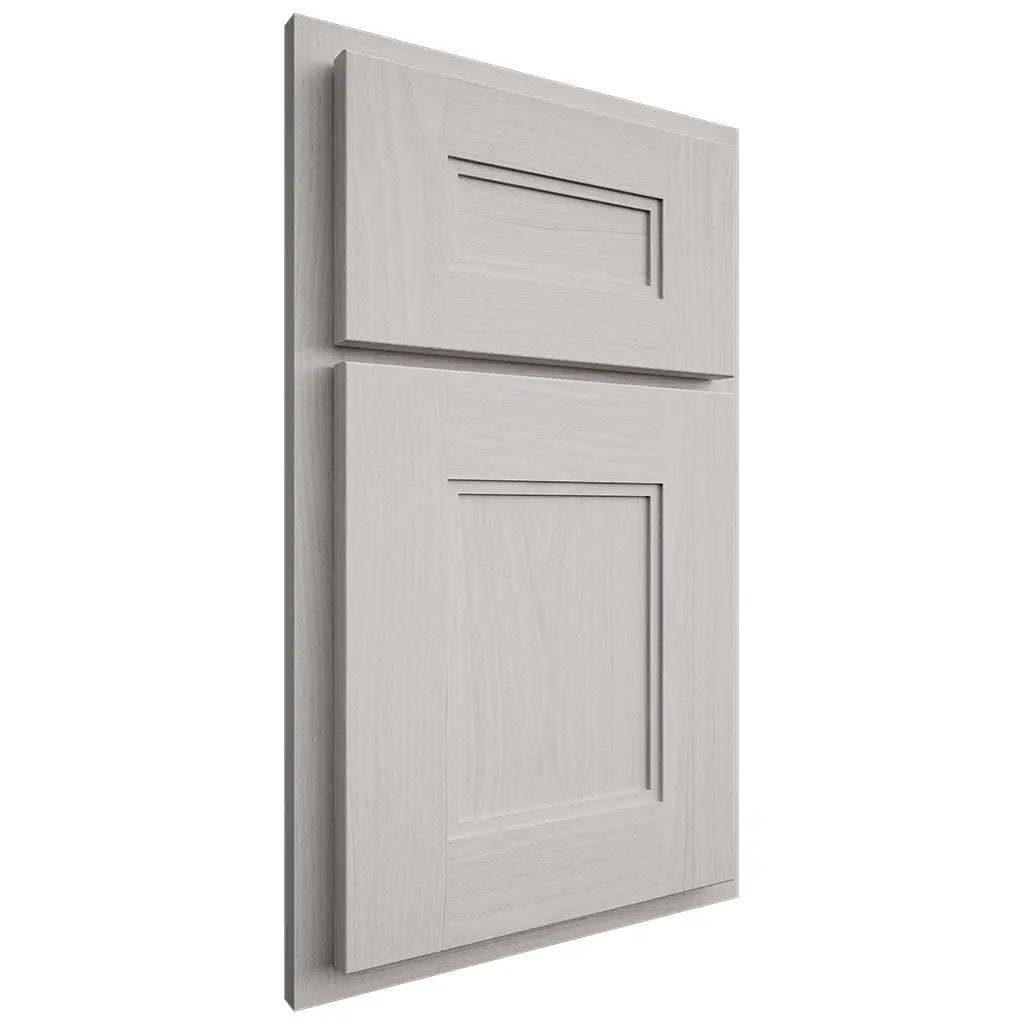Shiloh Cabinetry Partial Overlay Tahoe White Oak Plain Cut Cotton Door