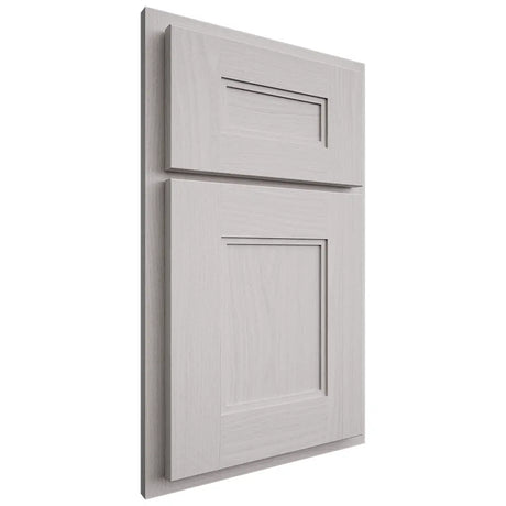 Shiloh Cabinetry Partial Overlay Tahoe White Oak Plain Cut Cotton Door