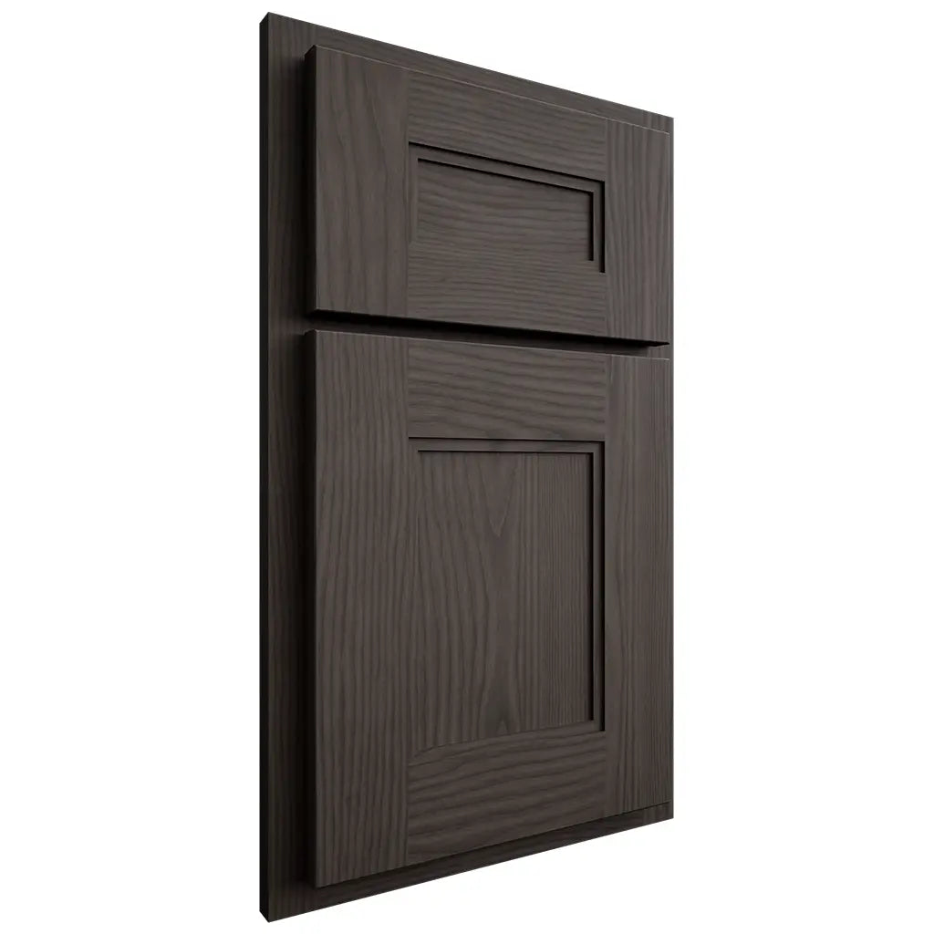 Shiloh Cabinetry Partial Overlay Tahoe White Oak Plain Cut Creekside Door
