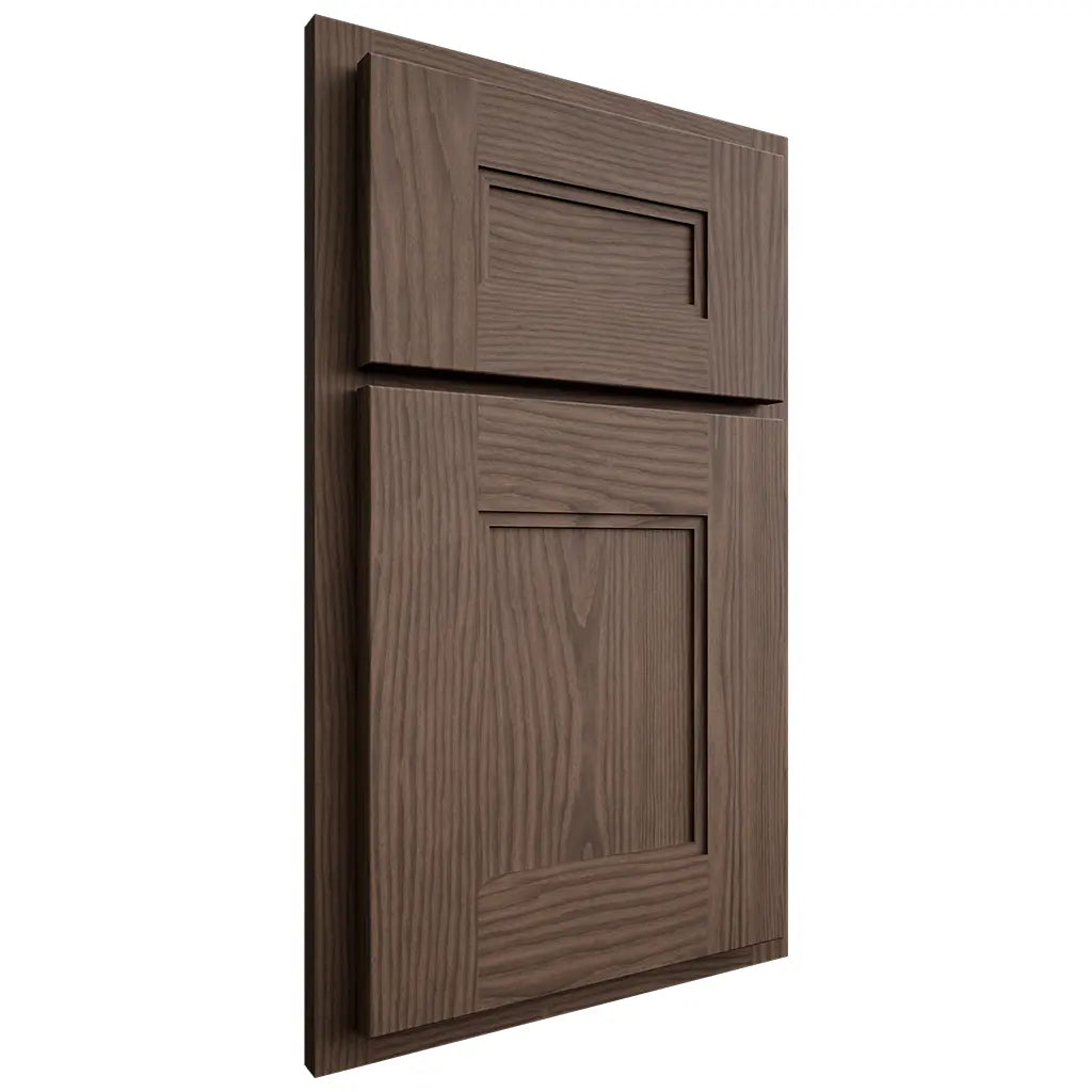 Shiloh Cabinetry Partial Overlay Tahoe White Oak Plain Cut Mineral Door