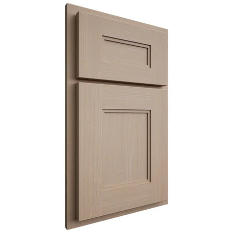 Shiloh Cabinetry Partial Overlay Tahoe White Oak Quarter Sawn Straw Door