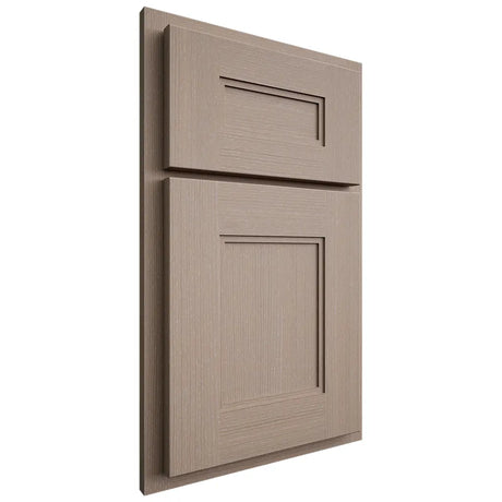 Shiloh Cabinetry Partial Overlay Tahoe White Oak Quarter Sawn Whitewash Door