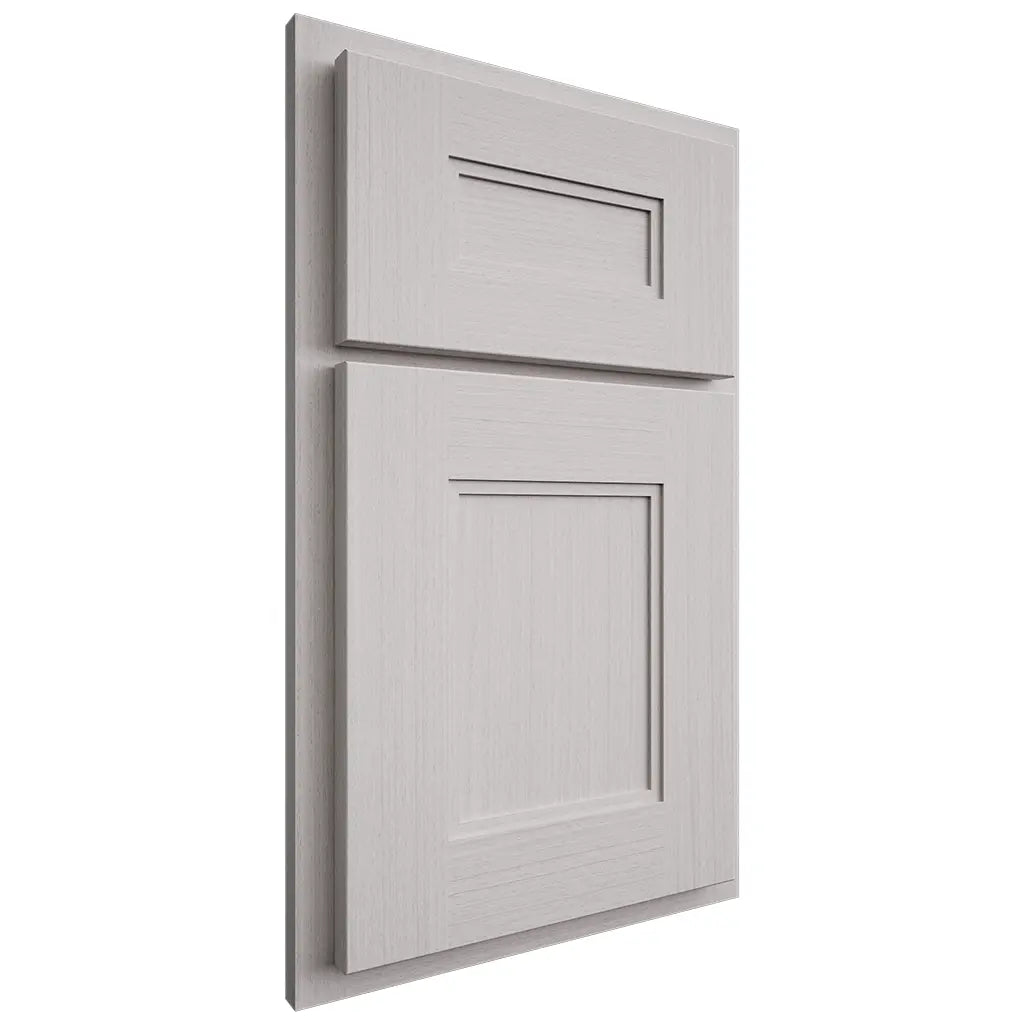 Shiloh Cabinetry Partial Overlay Tahoe White Oak Rift Cut Cotton Door
