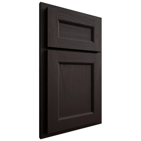 Shiloh Cabinetry Partial Overlay Ward Alder Plain Cut Espresso Door