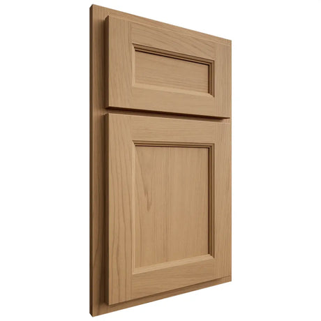 Shiloh Cabinetry Partial Overlay Ward Alder Plain Cut Natural Door