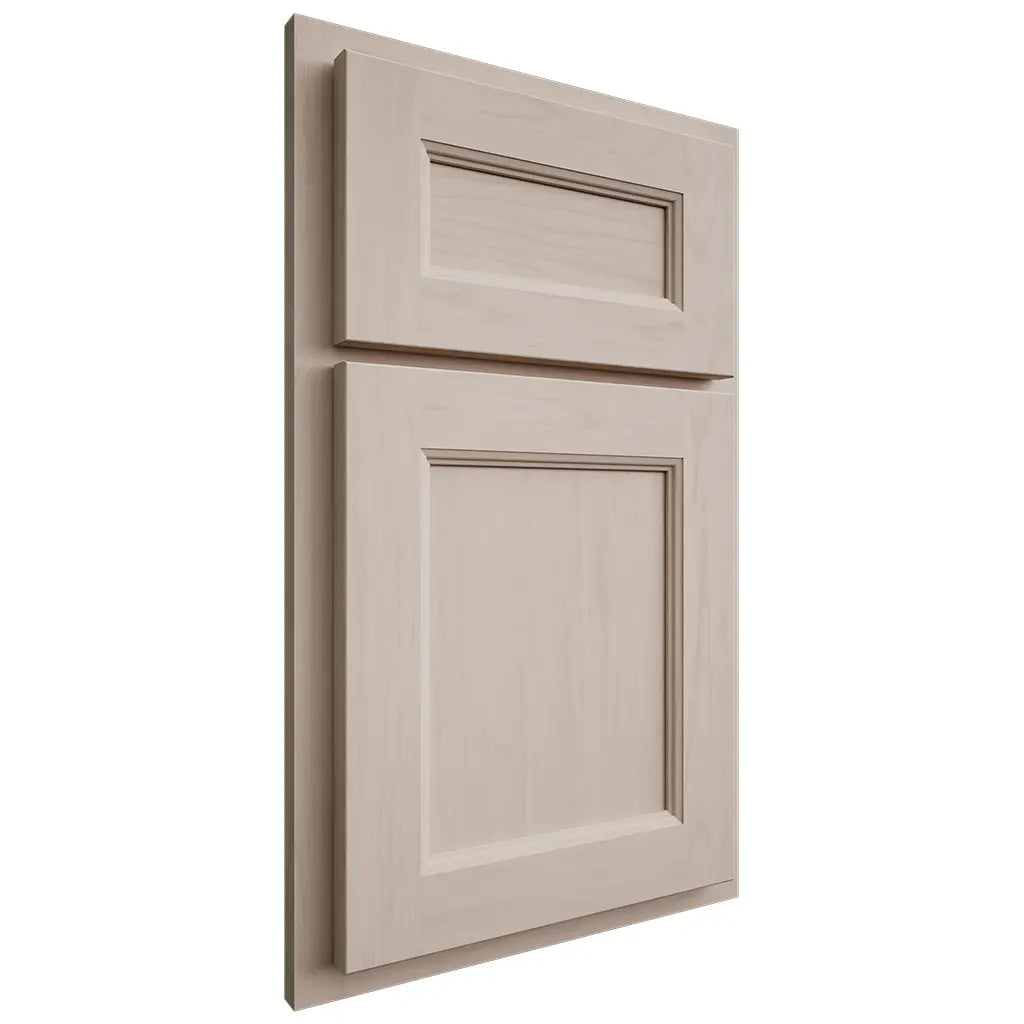 Shiloh Cabinetry Partial Overlay Ward Alder Plain Cut White Sands Door