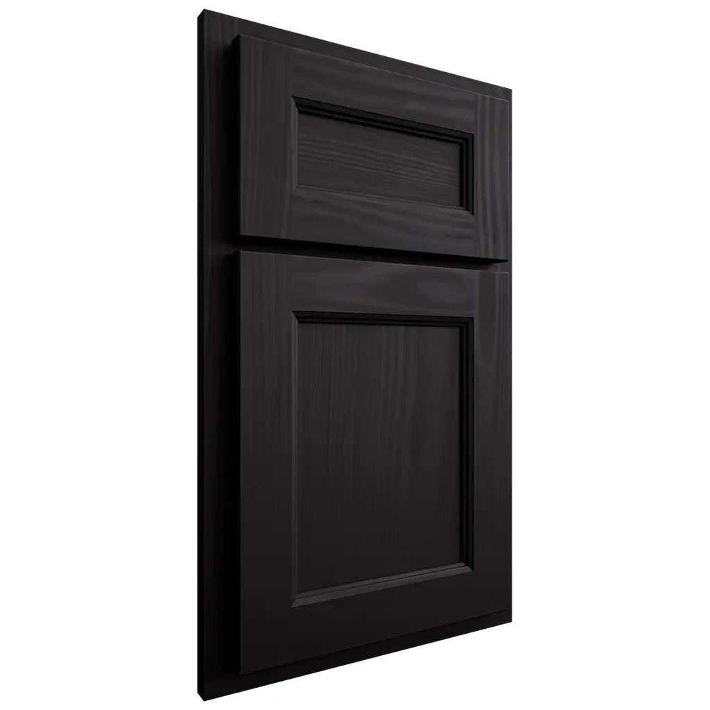 Shiloh Cabinetry Partial Overlay Ward Cherry Plain Cut Espresso Door