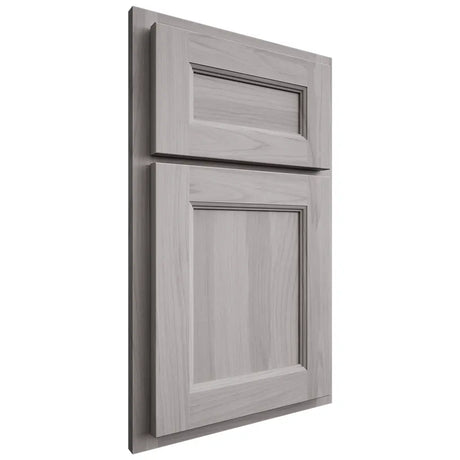 Shiloh Cabinetry Partial Overlay Ward Hickory Plain Cut Stratus Door