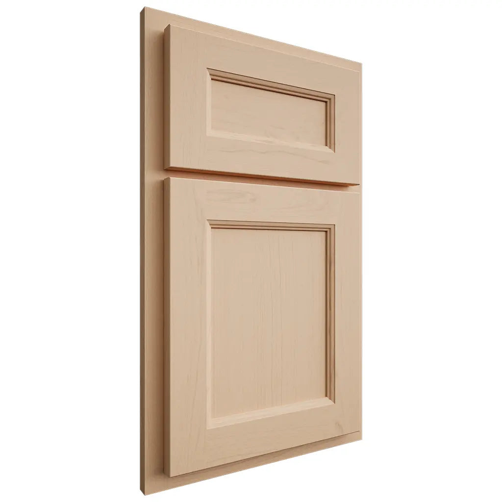 Shiloh Cabinetry Partial Overlay Ward Maple Plain Cut Natural Door