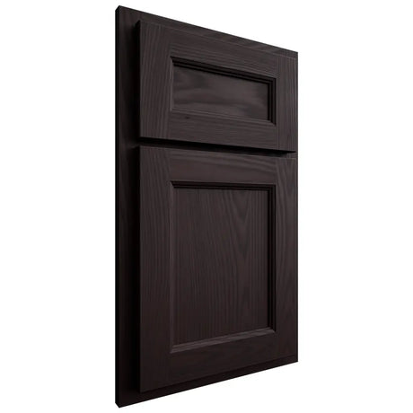 Shiloh Cabinetry Partial Overlay Ward Red Oak Plain Cut Espresso Door