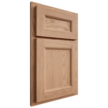 Shiloh Cabinetry Partial Overlay Ward Red Oak Plain Cut Natural Door