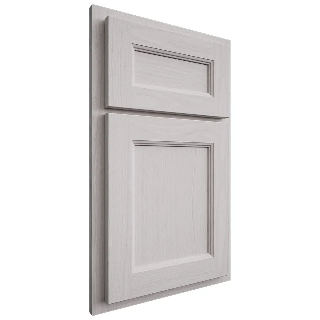 Shiloh Cabinetry Partial Overlay Ward White Oak Plain Cut Cotton Door