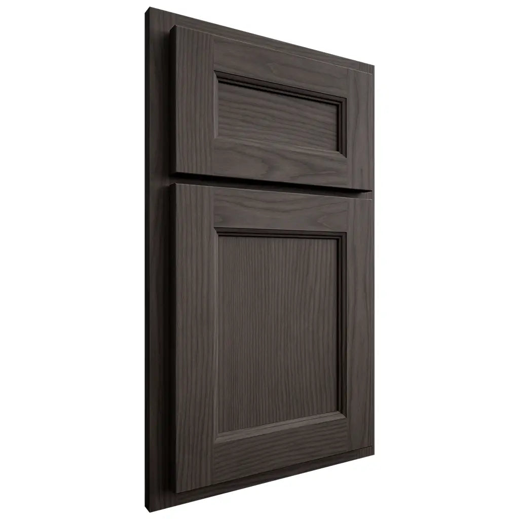 Shiloh Cabinetry Partial Overlay Ward White Oak Plain Cut Creekside Door