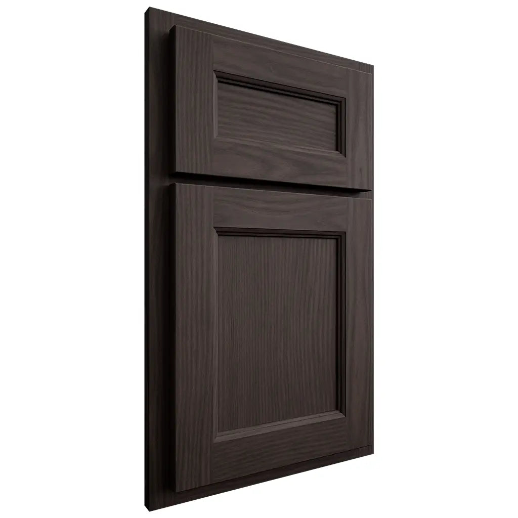Shiloh Cabinetry Partial Overlay Ward White Oak Plain Cut Morel Door