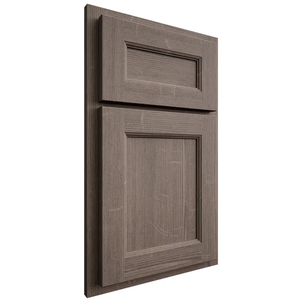 Shiloh Cabinetry Partial Overlay Ward White Oak Quarter Sawn Clay Door