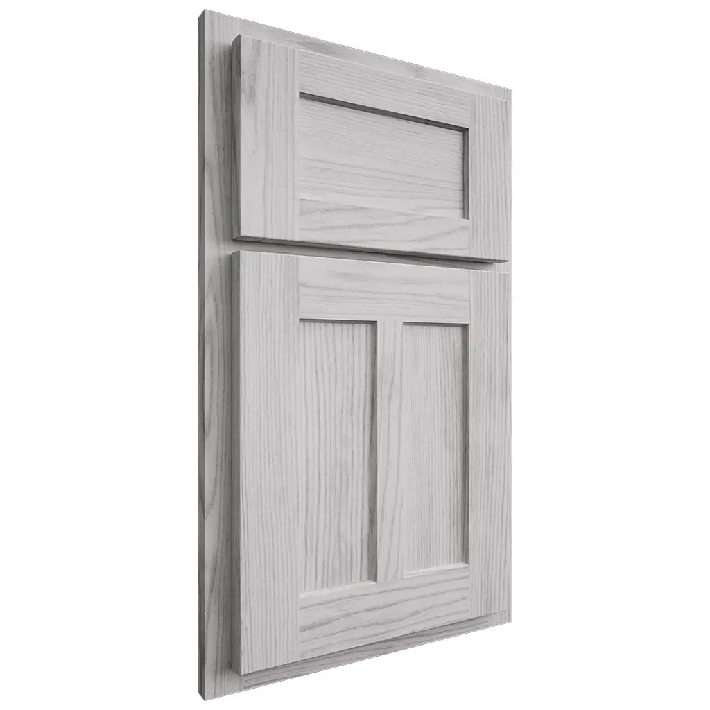 Shiloh Cabinetry Partial Overlay Wilmington Walnut Plain Cut Stratus Door
