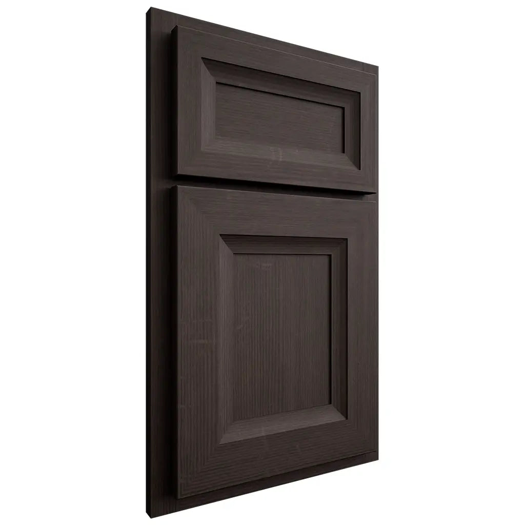 Shiloh Cabinetry Partial Overlay Windsor White Oak Quarter Sawn Morel Door