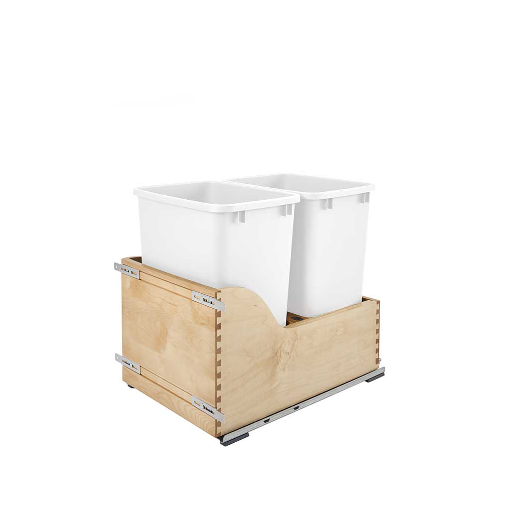 TC18 BLUM (Organizador | Solución para residuos - Contenedor de basura doble de 35 cuartos para gabinete de 18")