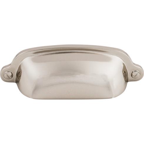 Charlotte Cup Pull ( Zinc Alloy | Polished Nickel - Asbury Collection ) | Manufactured Globally