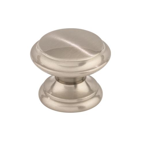 Flat Top Knob ( Zinc Alloy | Brushed Satin Nickel - Asbury Collection ) | Manufactured Globally