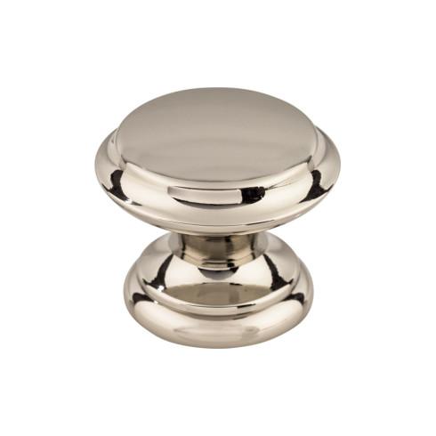 Flat Top Knob ( Zinc Alloy | Polished Nickel - Asbury Collection ) | Manufactured Globally