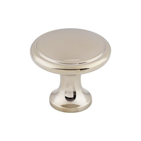 Ringed Knob ( Zinc Alloy | Polished Nickel - Asbury Collection ) | Manufactured Globally