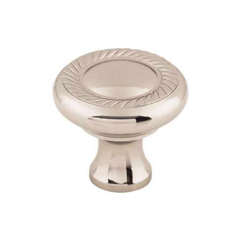 Swirl Cut Knob ( Zinc Alloy | Polished Nickel - Somerset II Collection ) | Manufactured Globally