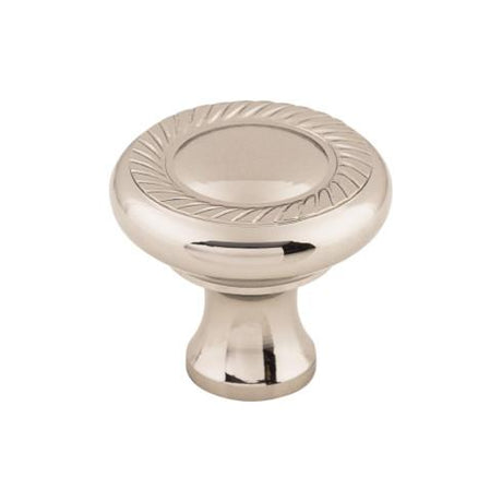 Swirl Cut Knob ( Zinc Alloy | Polished Nickel - Somerset II Collection ) | Manufactured Globally