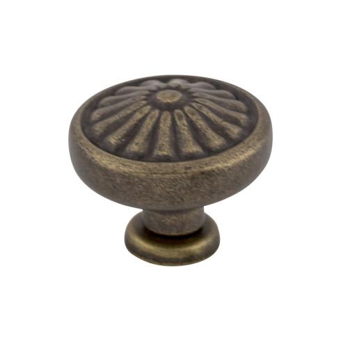 Flower Knob ( Zinc Alloy | German Bronze - Normandy Collection ) | Manufactured Globally