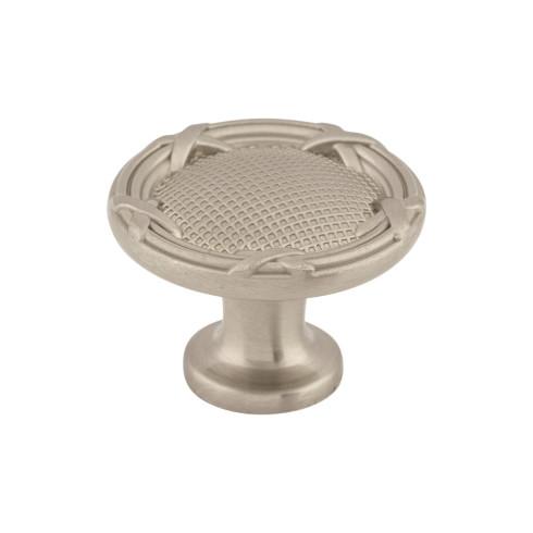 Ribbon & Reed Knob ( Zinc Alloy | Brushed Satin Nickel - Edwardian Collection ) | Manufactured Globally
