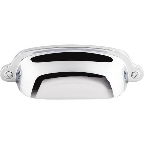 Charlotte Cup Pull ( Zinc Alloy | Polished Chrome - Dakota Collection ) | Manufactured Globally