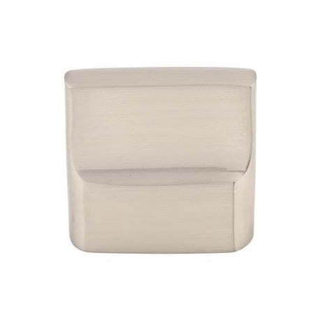 Aspen II Flat Sided Knob ( Cast Bronze | Brushed Satin Nickel - Aspen II Collection ) | Manufactured Globally