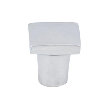 Perilla cuadrada Aspen II (bronce fundido | cromo pulido - Colección Aspen II) | Fabricada en todo el mundo