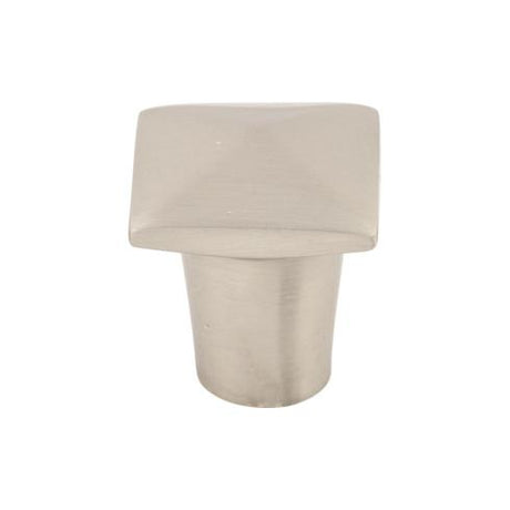 Perilla cuadrada Aspen II (bronce fundido | níquel satinado cepillado - Colección Aspen II) | Fabricada en todo el mundo