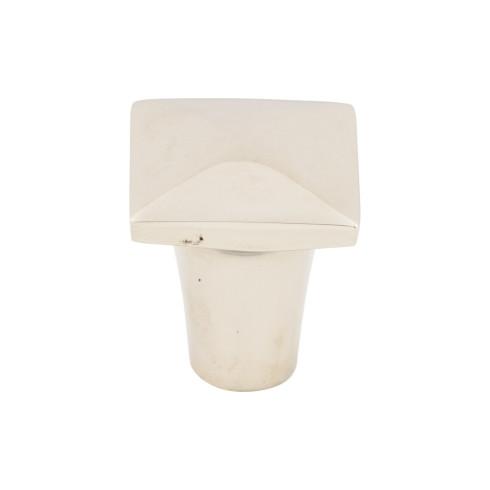 Perilla cuadrada Aspen II (bronce fundido | níquel pulido - Colección Aspen II) | Fabricada en todo el mundo