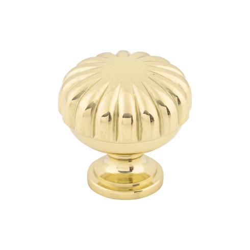 Melon Knob ( Zinc Alloy | Polished Brass - Somerset II Collection ) | Manufactured Globally
