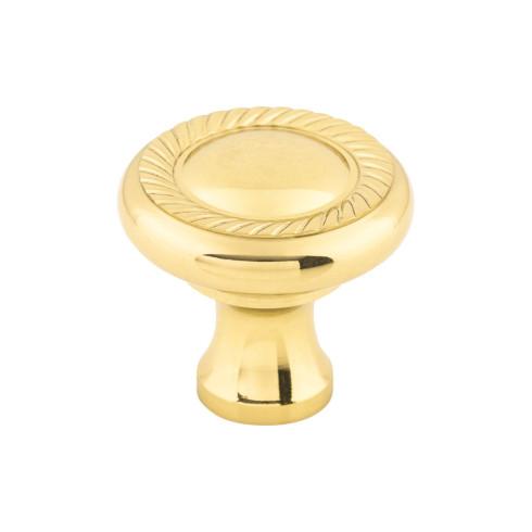 Swirl Cut Knob ( Zinc Alloy | Polished Brass - Somerset II Collection ) | Manufactured Globally