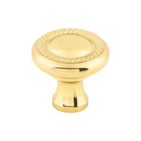 Swirl Cut Knob ( Zinc Alloy | Polished Brass - Somerset II Collection ) | Manufactured Globally